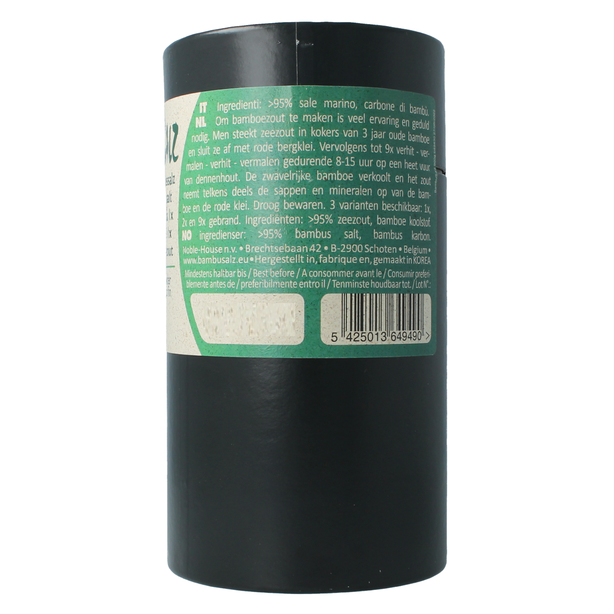 Bambu Salz Bamboezout zeer fijn gebrand kruiden en zout mix in 900g verpakking, natural bamboo salt for cooking and seasoning