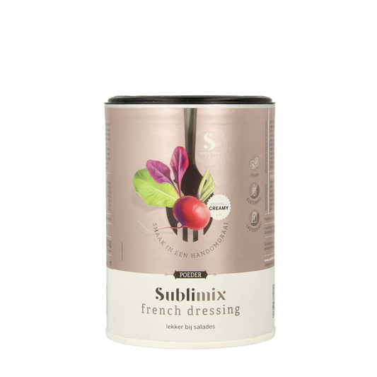 Sublimix French salad dressing in a 200g bottle, creamy sauce for salads and vegetables.