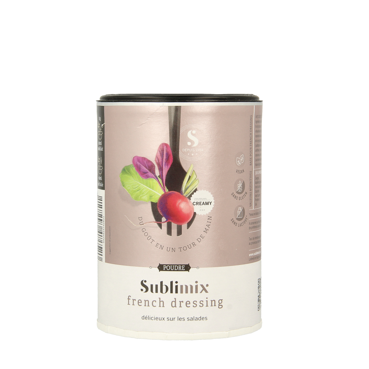 Sublimix French salad dressing bottle, 200g, with creamy texture and classic French flavor, for salads and dressings.