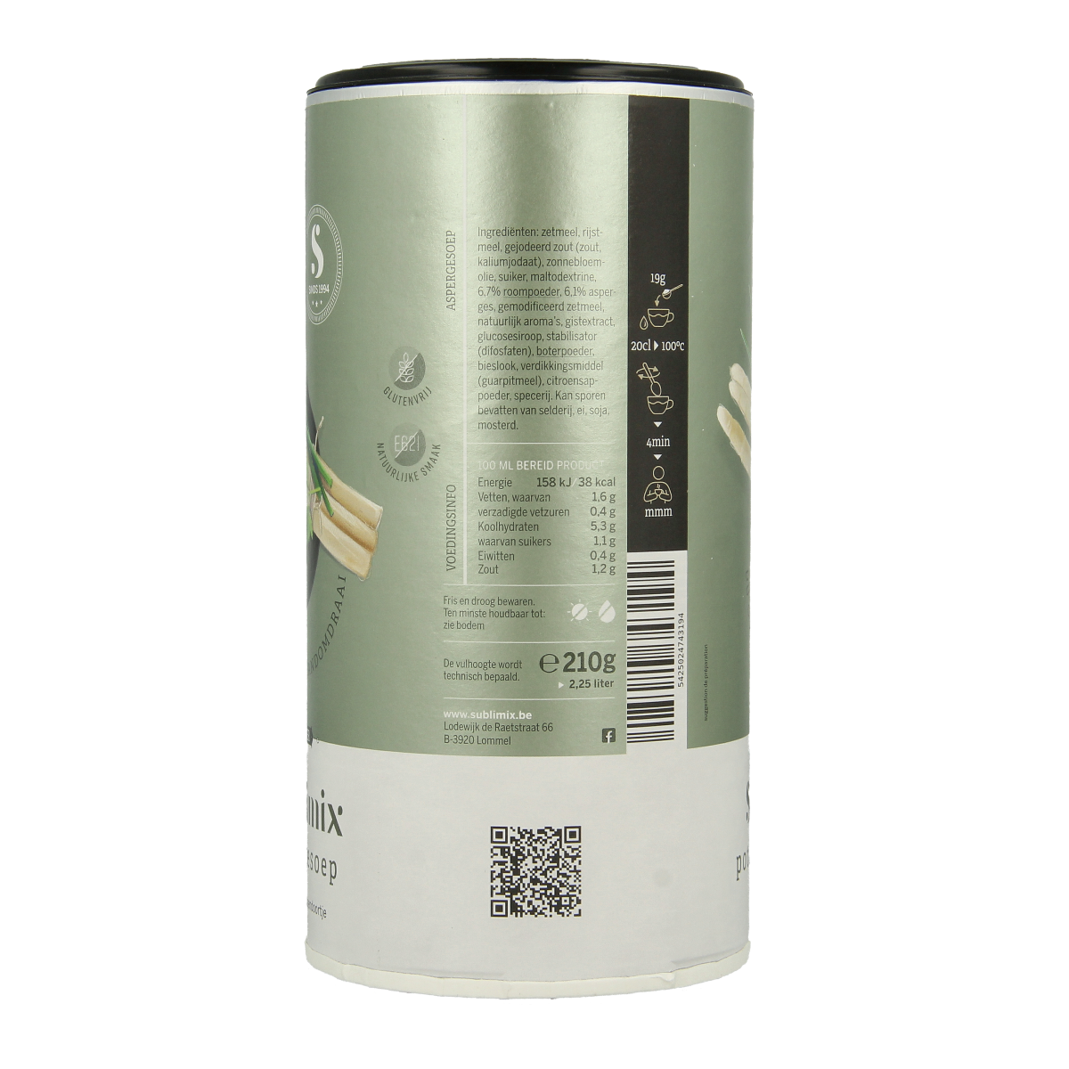 Sublimix Aspergesoep glutenvrij 210.00 Gram