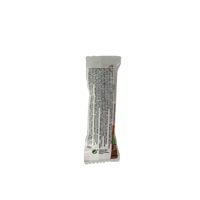 Nuts & Berries organic pecan and cinnamon snack in a 30g package, featuring mixed nuts and dried berries.