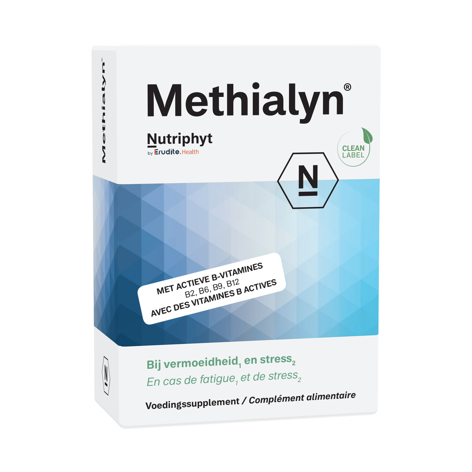 Nutriphyt Methialyn multivitamin tablets in a blister pack, dietary supplement for overall health and wellness.