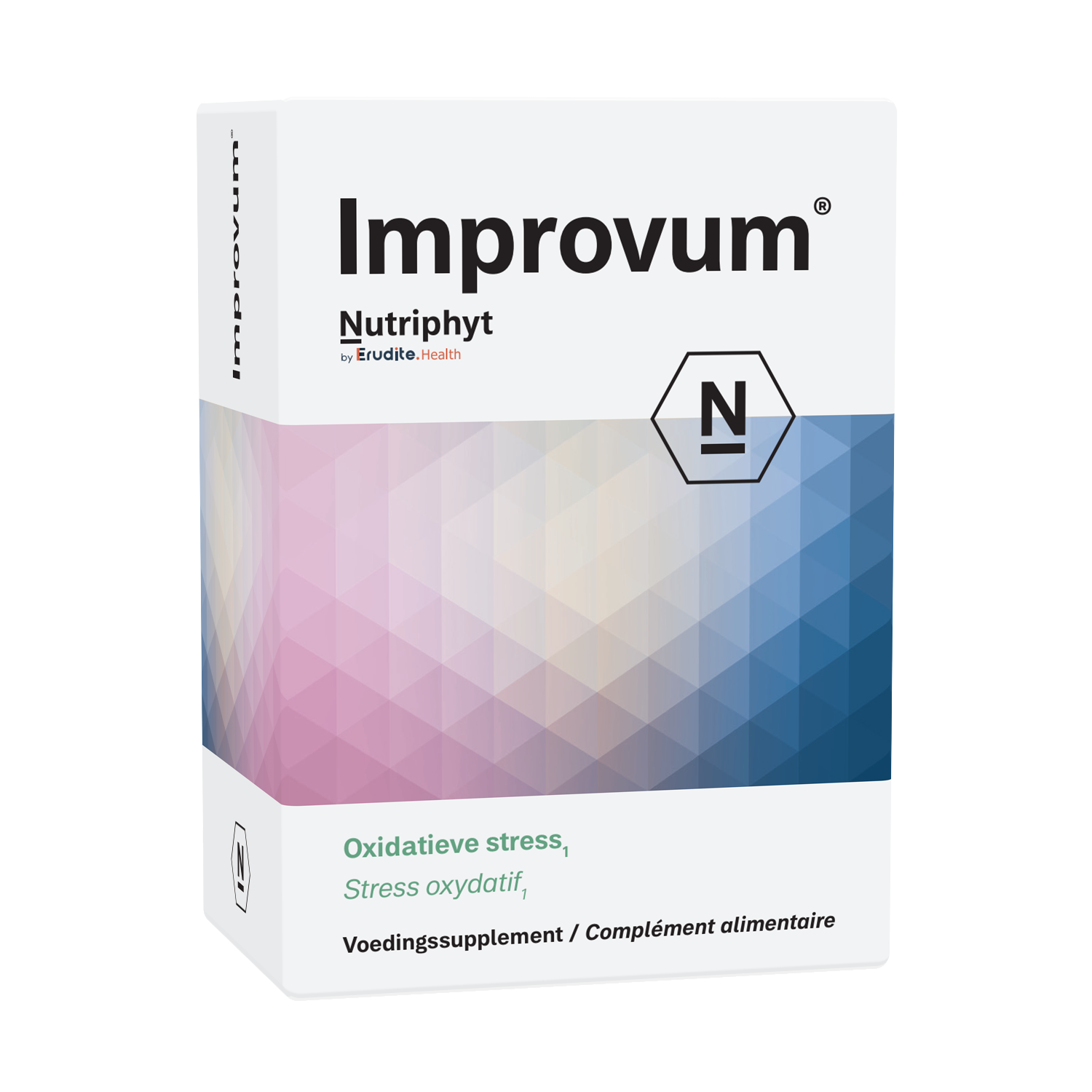 Nutriphyt Improvum multivitamin tablets in a bottle, dietary supplement for daily nutritional support