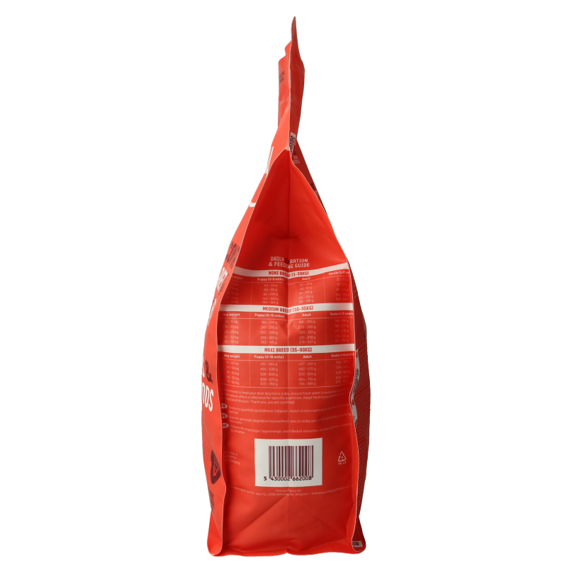 Imby Pet Food hondenbrokken met insecteneiwitten voor middelgrote honden 10-35kg, 1500 gram zak, dierenvoeding.
