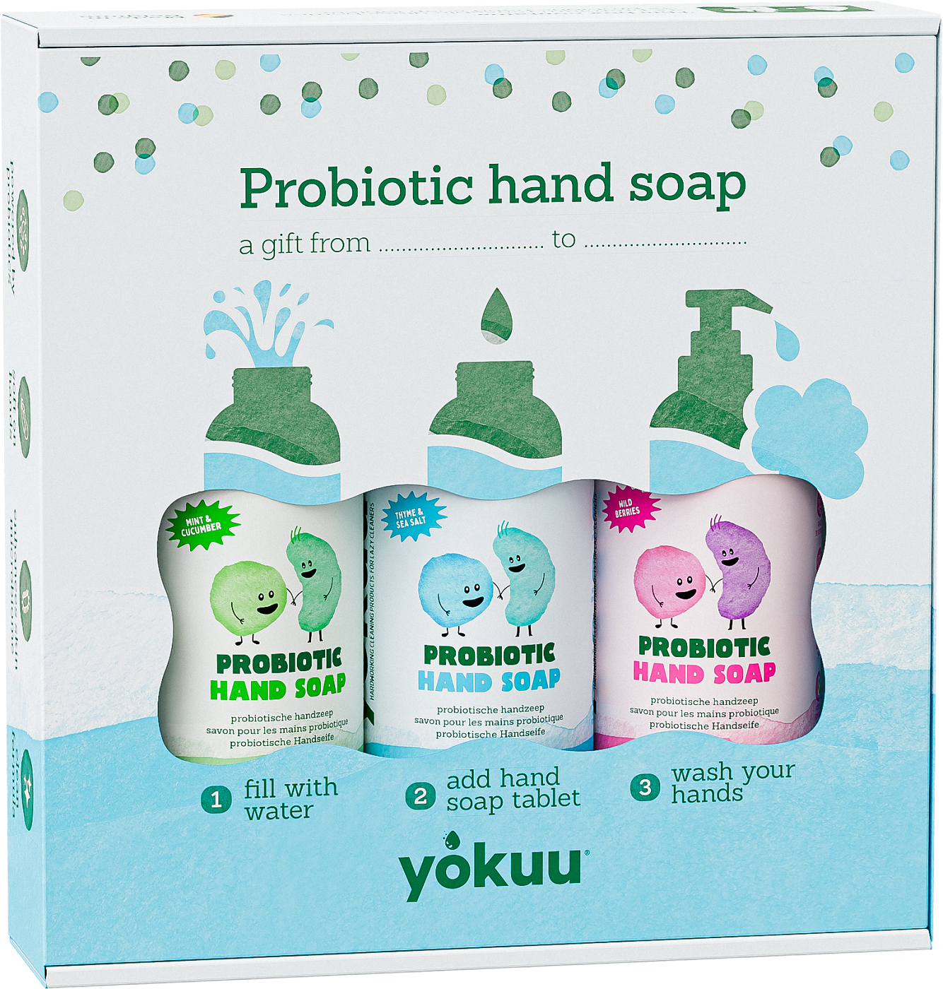 Yokuu handzeep gift box featuring a stylish soap bar in a decorative packaging, perfect for gifting or personal use.