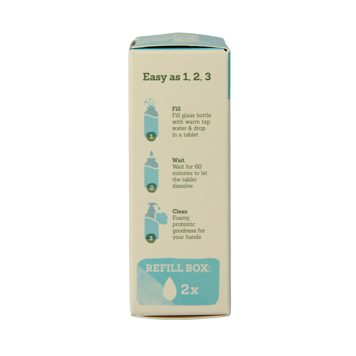 Yokuu thyme and sea salt hand soap refill pack with 2 units, natural zeep designed for moisturizing and cleansing skin.