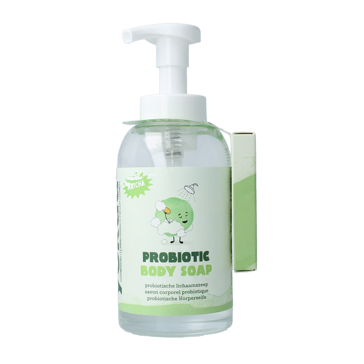 Yokuu Matcha Bodywash Start Kit with one tablet and one fles for bath and shower use, natural skincare product.