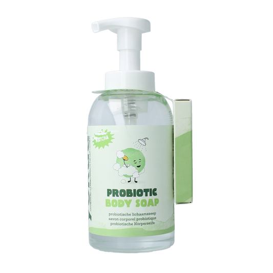 Yokuu Matcha Bodywash Start Kit with one tablet and one fles for bath and shower use, natural skincare product.