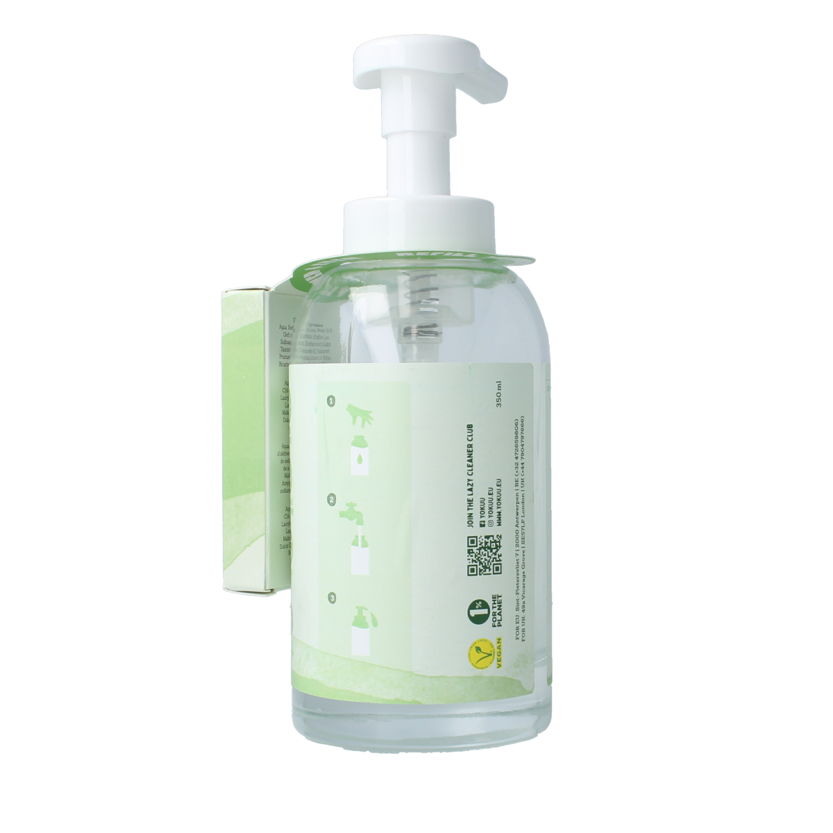 Yokuu Matcha Bodywash Starter Kit with 1 tablet and 1 bottle, natural bad en douche for cleansing and refreshment.