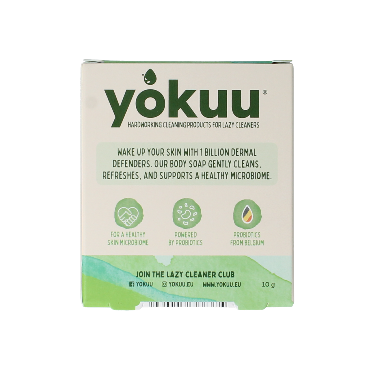 Yokuu Matcha Bodywash refill set with two tablets for bath and shower, natural skincare product for refreshing cleansing.