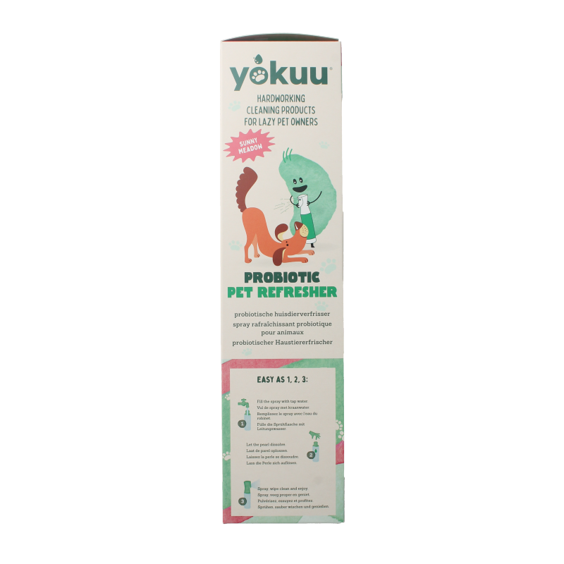 Yokuu Probio huisdierverfrisser startverpakking, animal care product, spray bottle for pet freshness and odor control