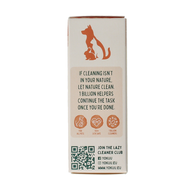 Yokuu Probio allergenenspray refill for pets, two 2-stroke bottles, natural pet care product for allergen relief.