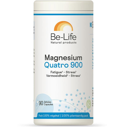 Be-Life Magnesium Quatro 900 softgels, mineral supplement with four types of magnesium capsules for daily health support