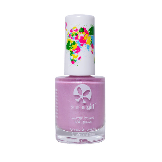 Suncoat Girl Baby Violet non-toxic nail polish bottle for girls, 9ml, with colorful nail polish and playful packaging.