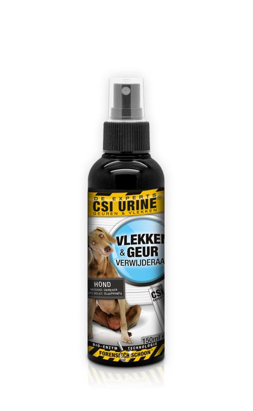 Csi Urine Puppy Spray in 150ml bottle, cleaning product for dog and puppy urine stains and odors, by Csi Urine.