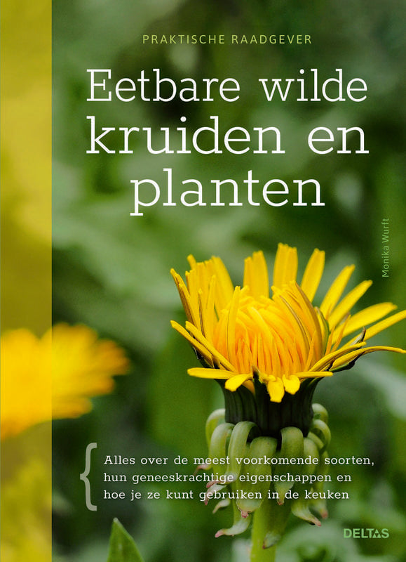 Deltas Eetbare wilde kruiden en planten book cover showing illustrations of edible wild herbs and plants.