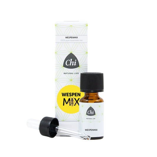 Chi Wespenmix bio essential oil in 20ml bottle, showcasing the amber glass container and label of the natural etherische oliën product.