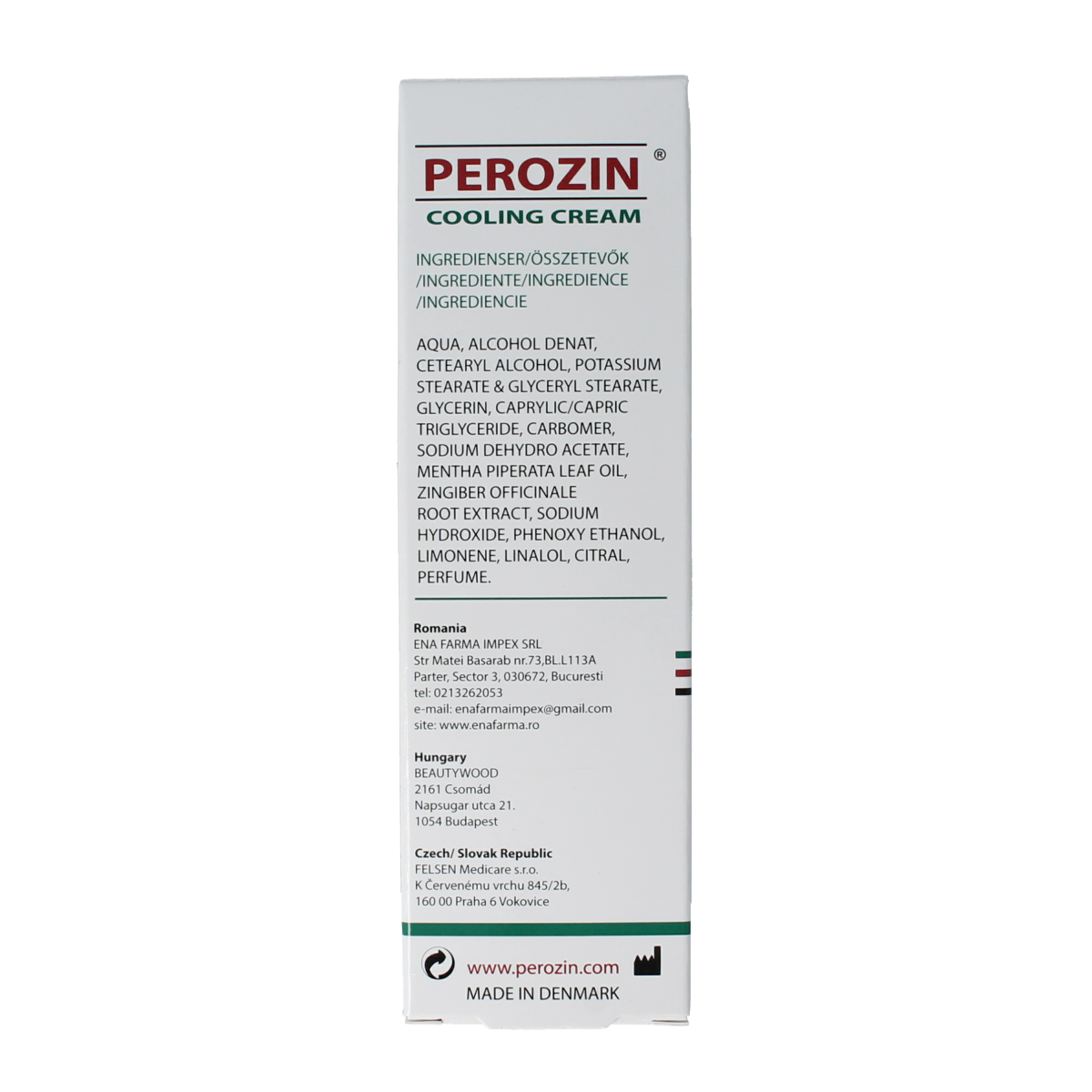 TC Curasense Perozin muscle and joint care gel in 100ml tube, designed for soothing muscle and joint relief.