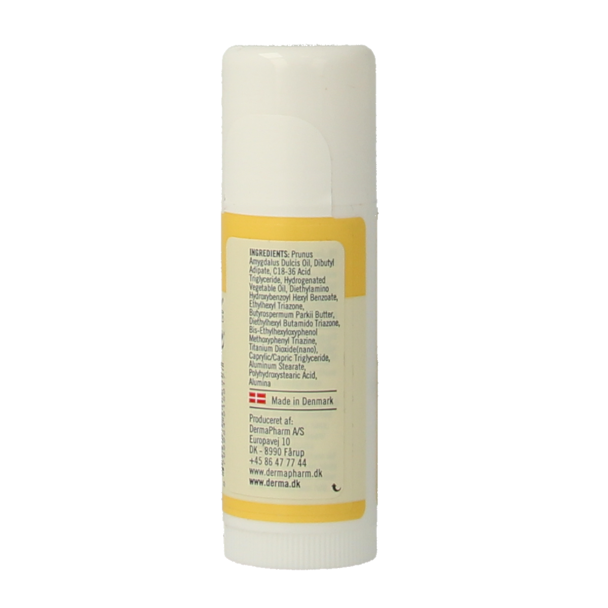 Derma Sun Stick SPF50, 18ml, sunscreen product with a white stick applicator, designed for sun protection.
