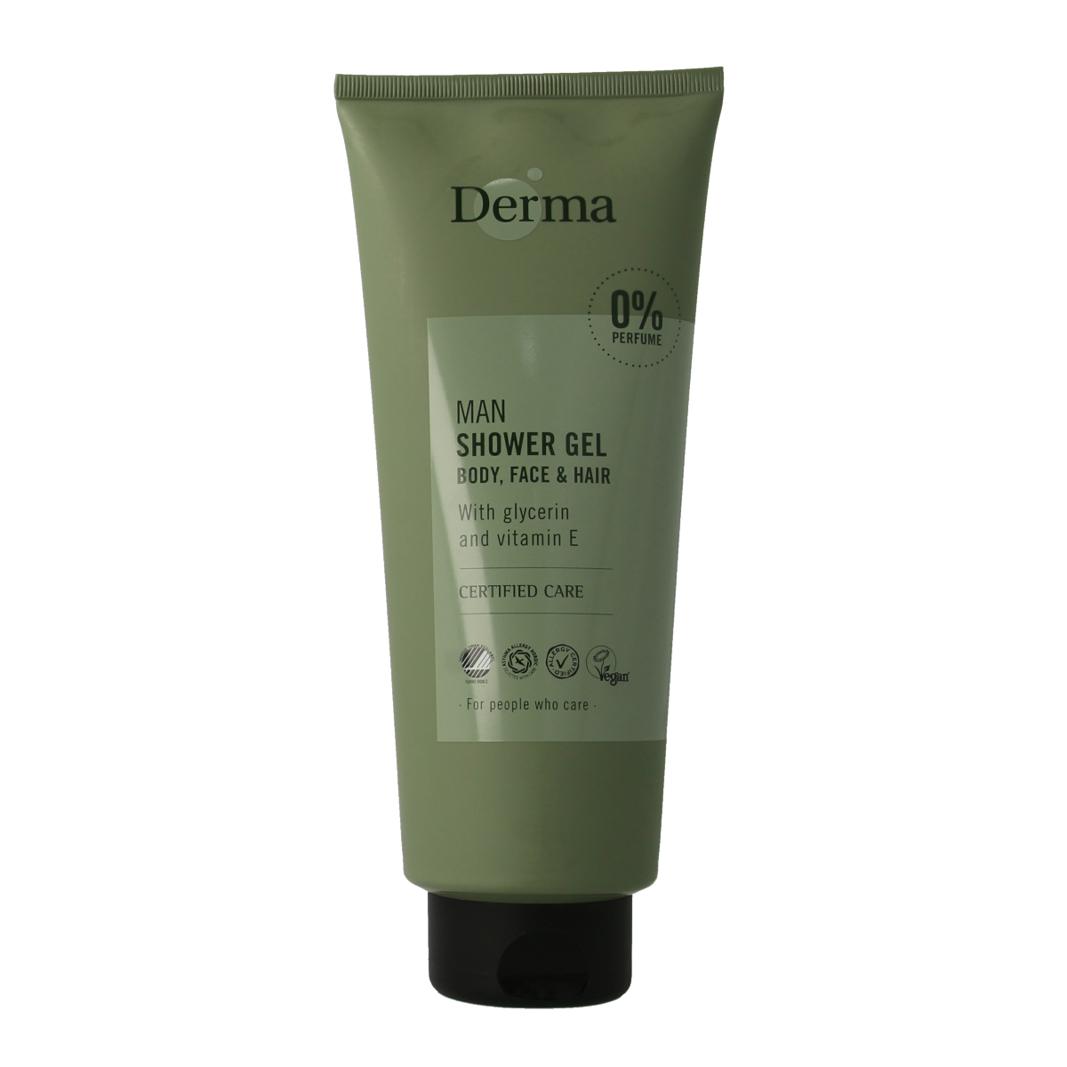 Derma Man douchegel body, face & hair 350.00 Milliliter