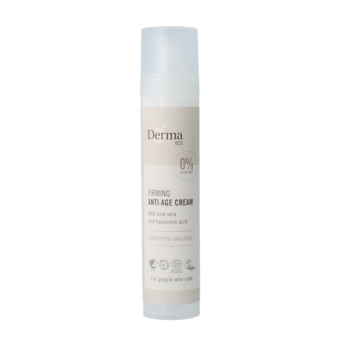 Derma Eco anti-age face cream in 50ml jar, moisturizing facial skincare with natural ingredients, for youthful skin.