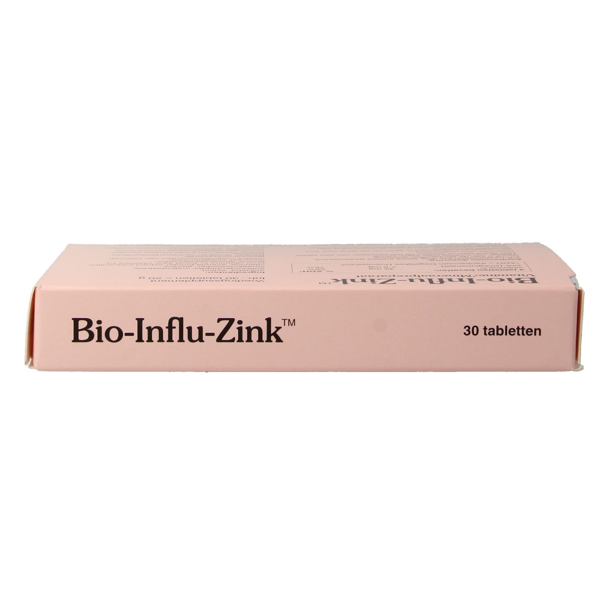 Pharma Nord Bio influ zink mineral supplement tablets, showing a bottle of 30 zinc tablets on a white background.