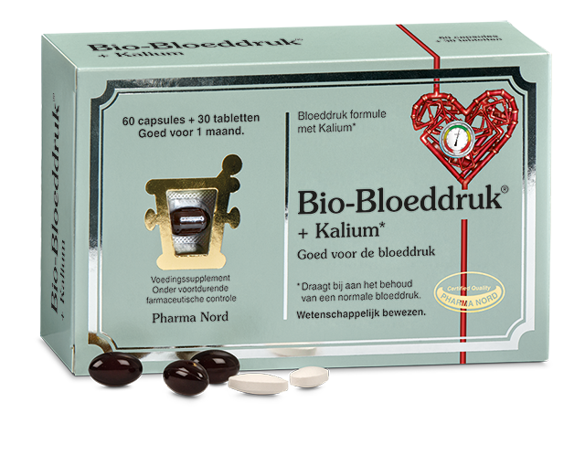 Pharma Nord Bio bloeddruk en kalium tabletten en capsules, mineralen supplement, circa 90 stuks, in verpakking