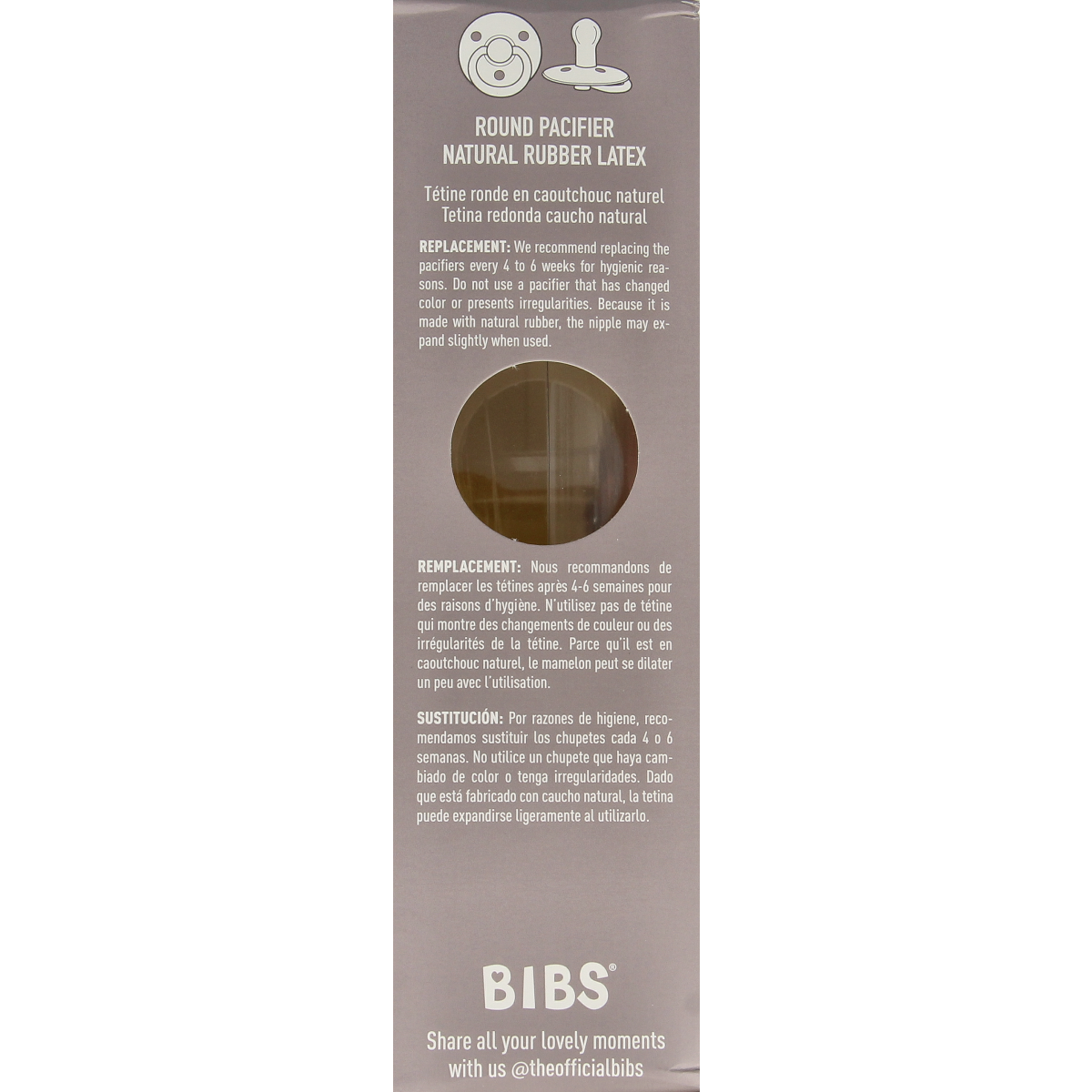 Bibs Fopspeen maat 2 pacifier set with woodchuck and blush colors, suitable for babies, in a 2-pack from Bibs.