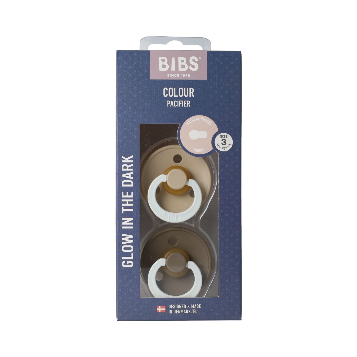Bibs Fopspeen maat 3 glow in the dark 2.00 Stuks