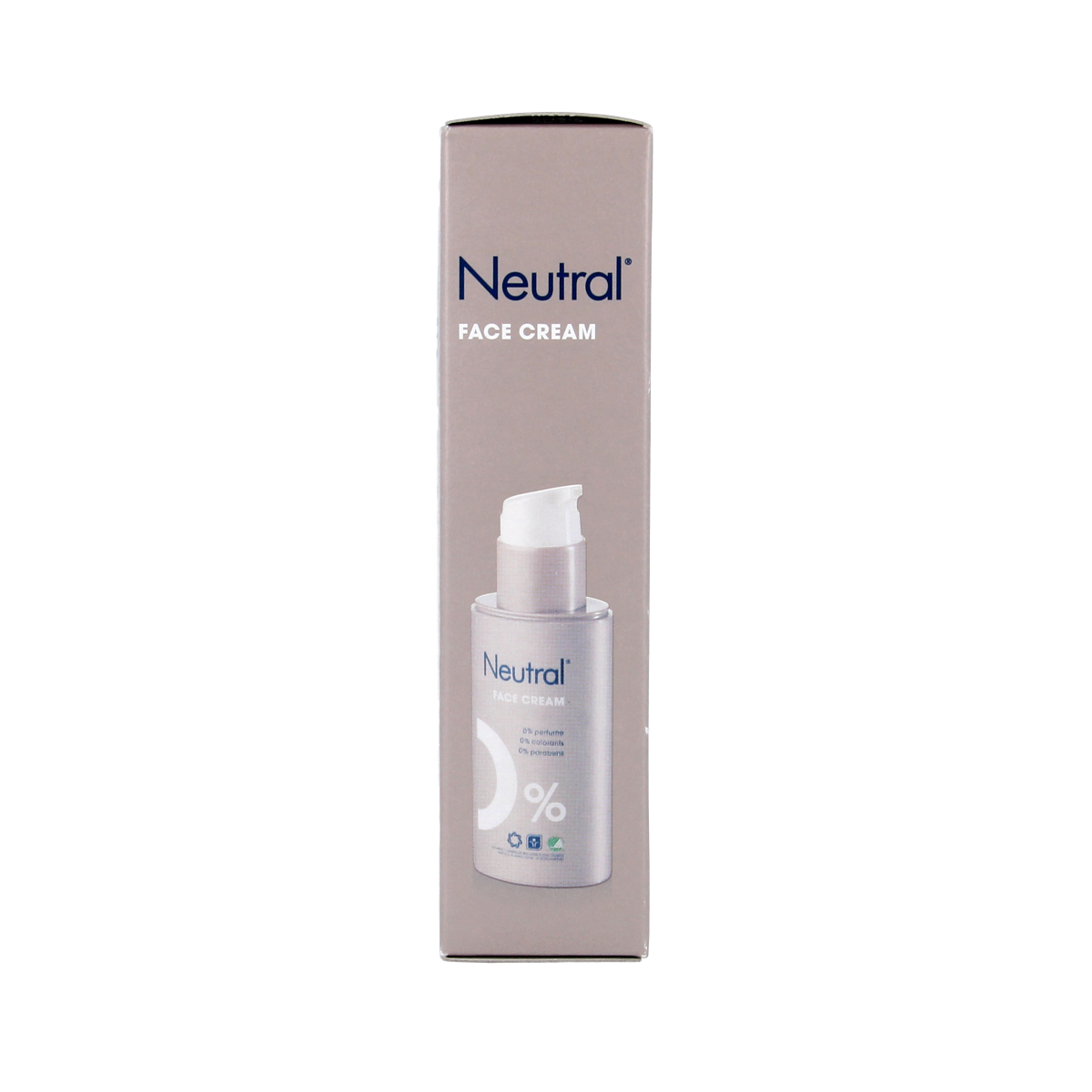 Neutral face/day cream in a 50ml jar, featuring a smooth, neutral-colored packaging for daily skincare and hydration.