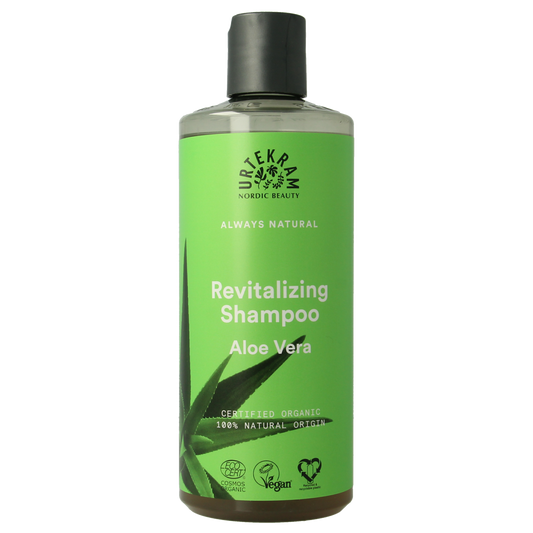 Urtekram Aloe Vera Shampoo for normal hair, 500ml, nourishing hair care product with natural ingredients.