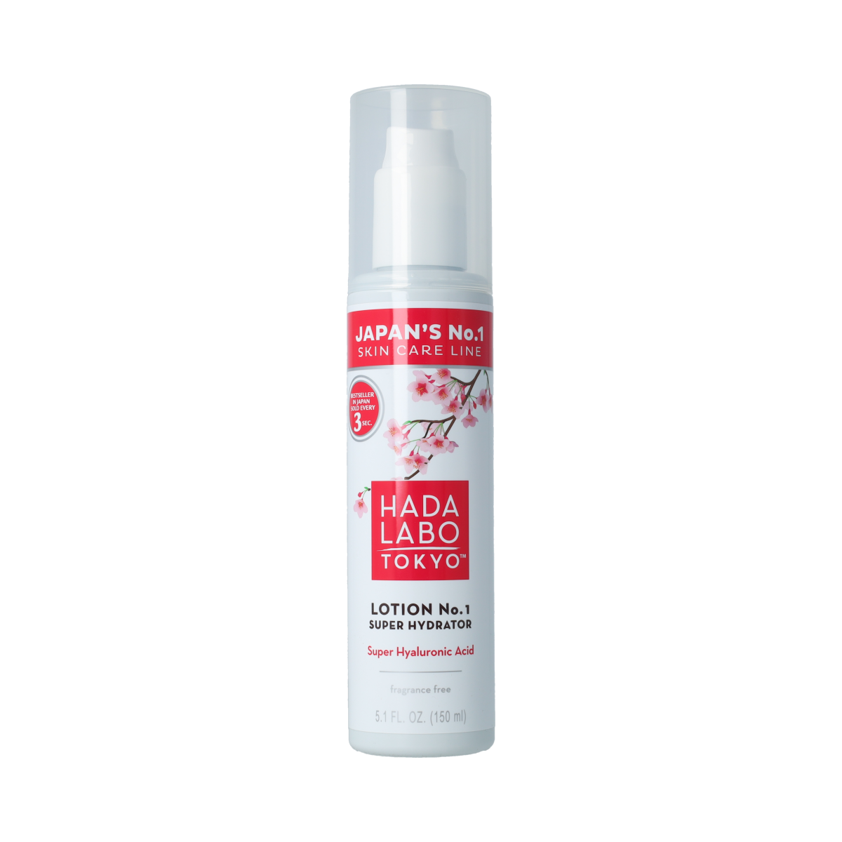 Hada Labo Tokyo HADA LABO Tokyo Lotion No.1 face moisturizer bottle, 150ml, with clear packaging and label visible.