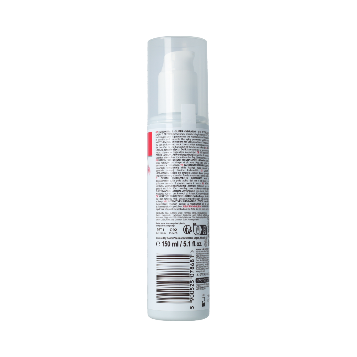 Hada Labo Tokyo HADA LABO TOKYO Lotion No.1 facial moisturizer in 150ml bottle, super hydrator for skincare.
