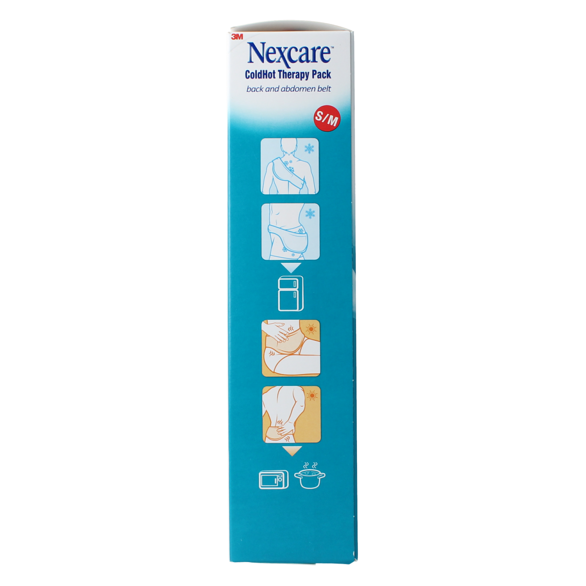 Nexcare Cold Hot Belt Rug Buik S/M, a medical hot and cold therapy kruiken for abdominal pain relief.