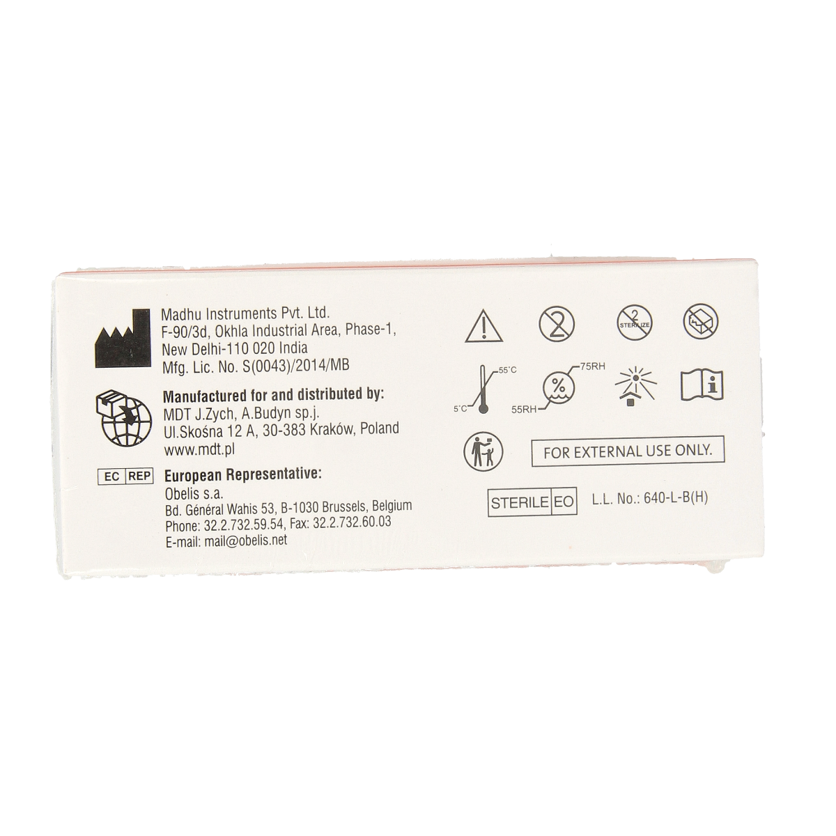 Bausch & Lomb Bio Glo fluorescein test strips for eye health, 100 count, with packaging and strips visible in the image.