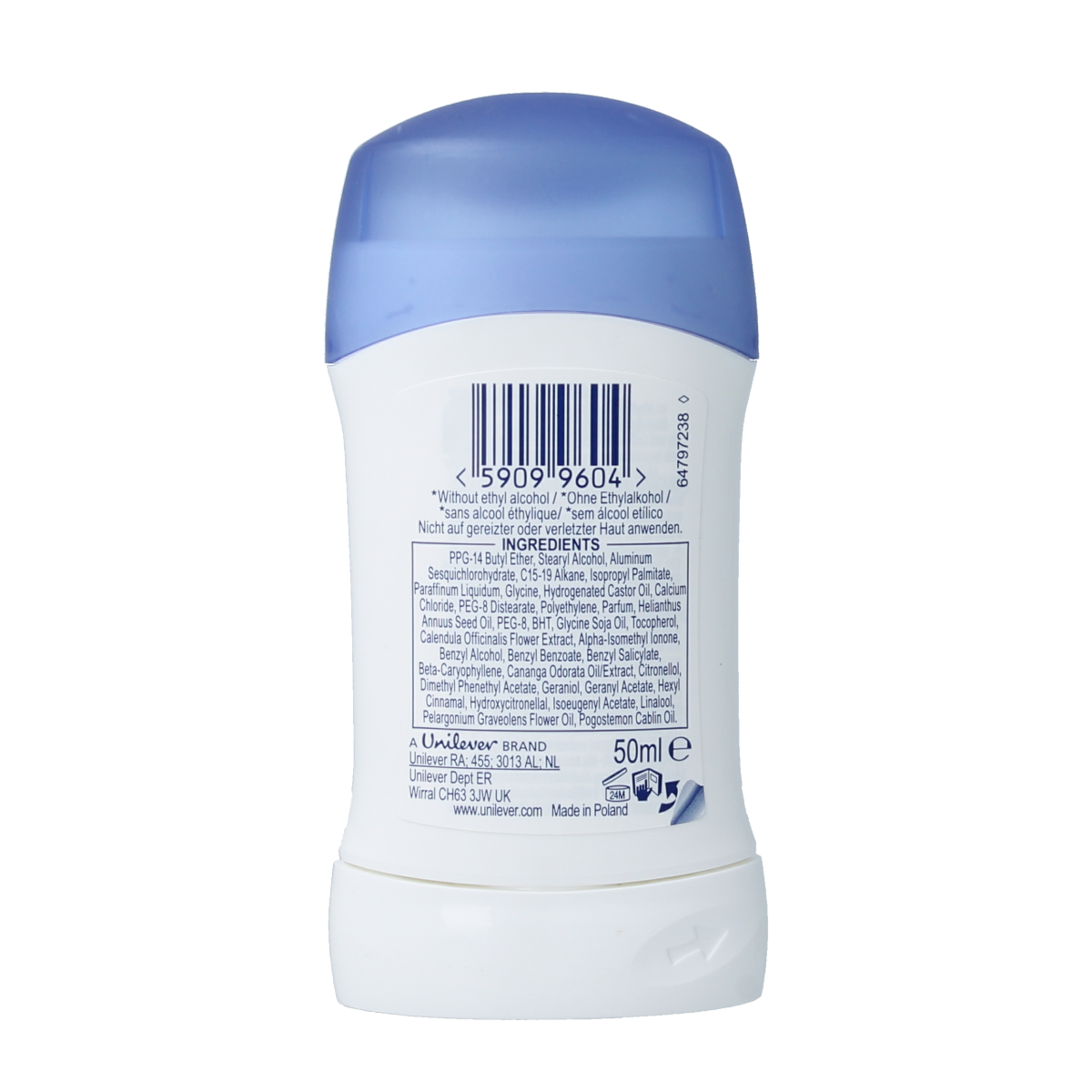 Dove Original Deodorant Stick 40ml with smooth white stick and Dove branding on the deodorant surface.