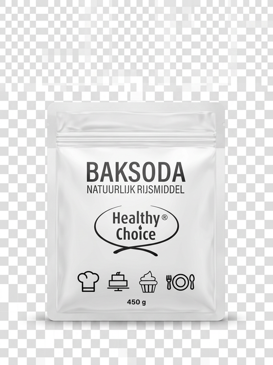 Van der Gaag Baksoda 450g, baking soda in a box from Van der Gaag's baking mixes and flours product line.