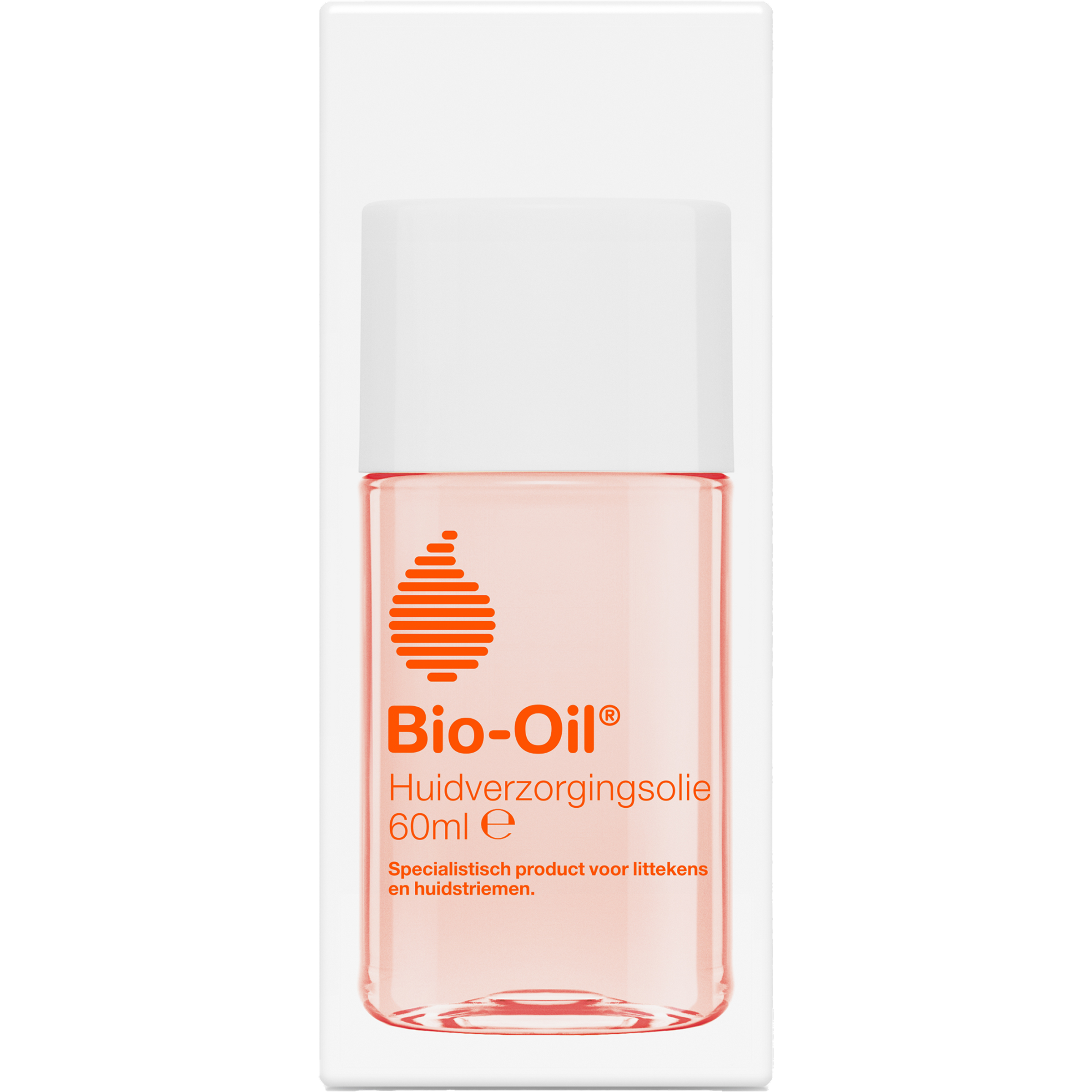 Bio Oil huidverzorgingsolie in 60ml bottle, lightweight body oil for skin hydration and nourishing care.