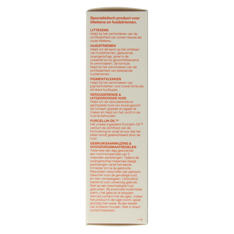 Bio Oil huidverzorgingsolie in 125 ml fles, geschikt voor lichaamsverzorging, bevat voedende en hydraterende ingrediënten.