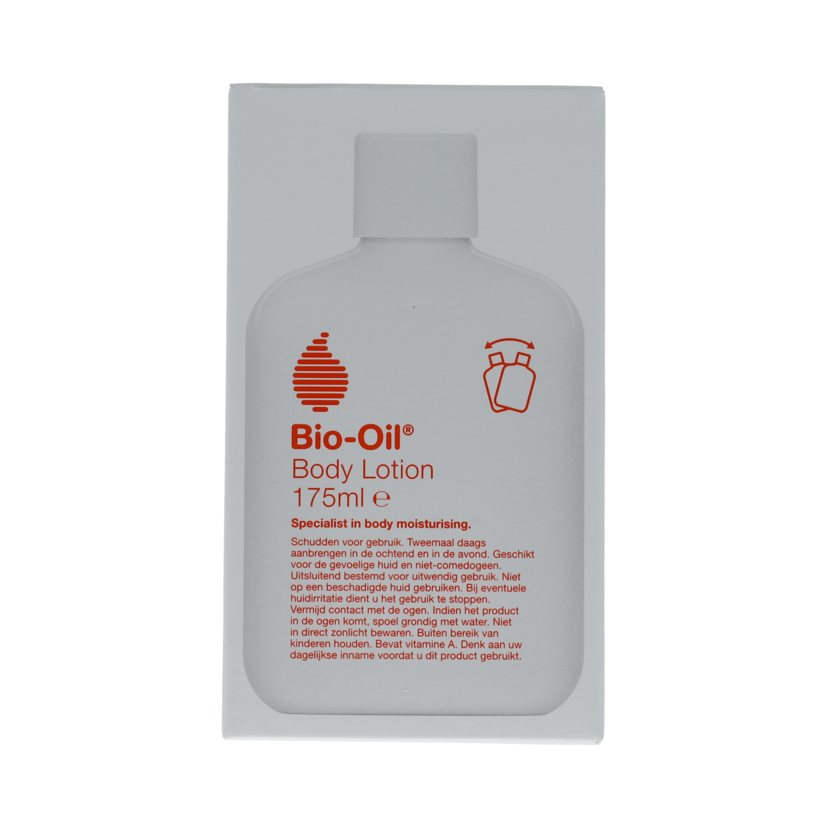Bio Oil Bio-Oil Body Lotion 175ml bottle, moisturizing body care product with smooth, lightweight texture, in a white and orange container.