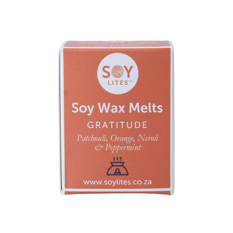 Soylites Soja wax melts gratitude set with 8 pieces, natural soy candles for pleasant aroma and ambiance.
