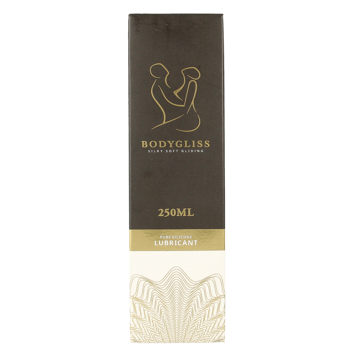 Bodygliss Silky Soft Gliding lubricant in a 250ml bottle, featuring smooth, silky texture for enhanced comfort and glide.