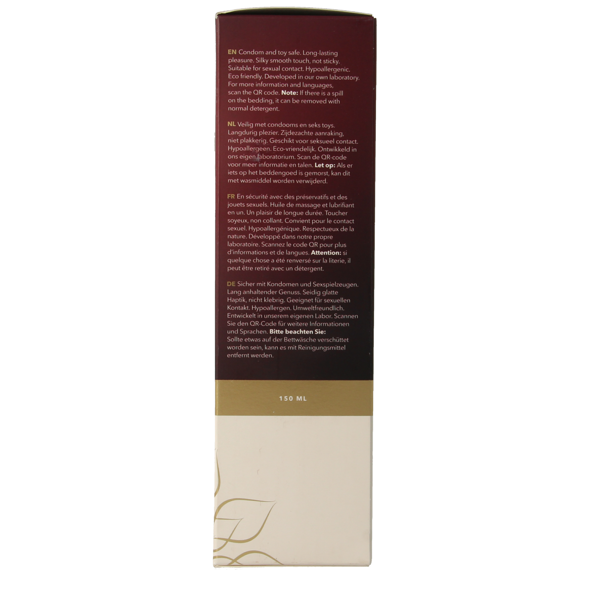 Bodygliss Massage- en glijmiddel in 1 chai bliss, 150ml, body care product with soothing and lubricating properties.