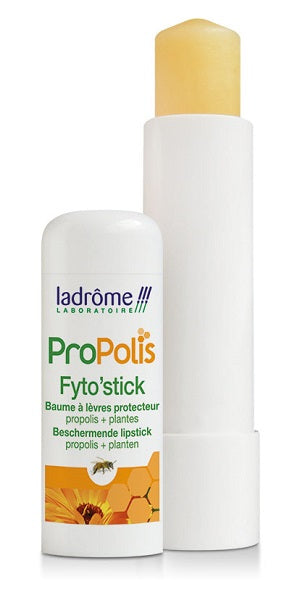 Ladrome Lippenbalsemstick met propolis, 4.80 gram, lipverzorging stick showing the product in a sleek tube.