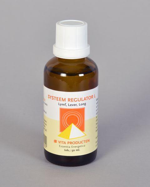 Vita Systeem regulator L herbal supplement in 50ml bottle, natural herbal preparation for wellness and health support.