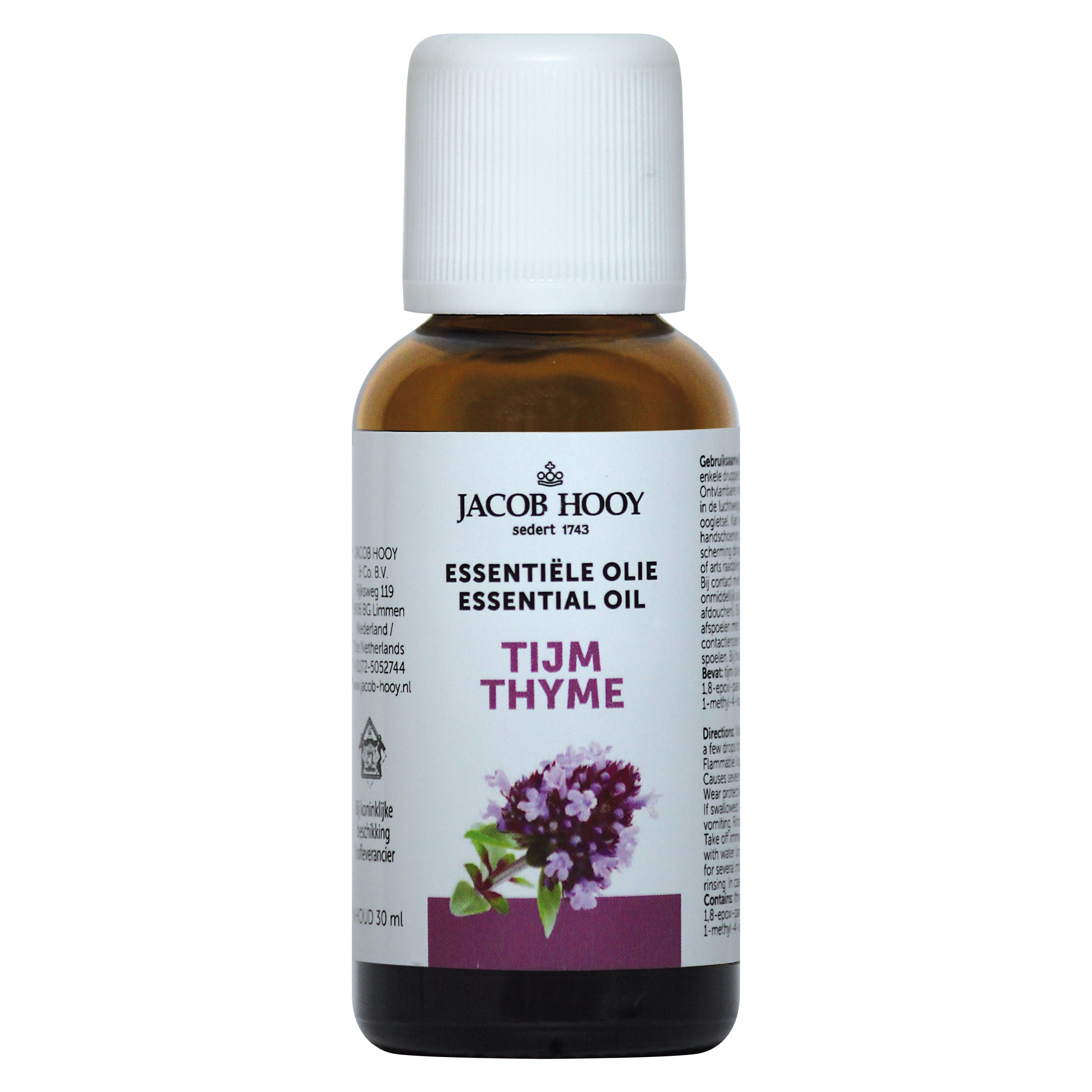 Jacob Hooy Tijm olie 30.00 Milliliter