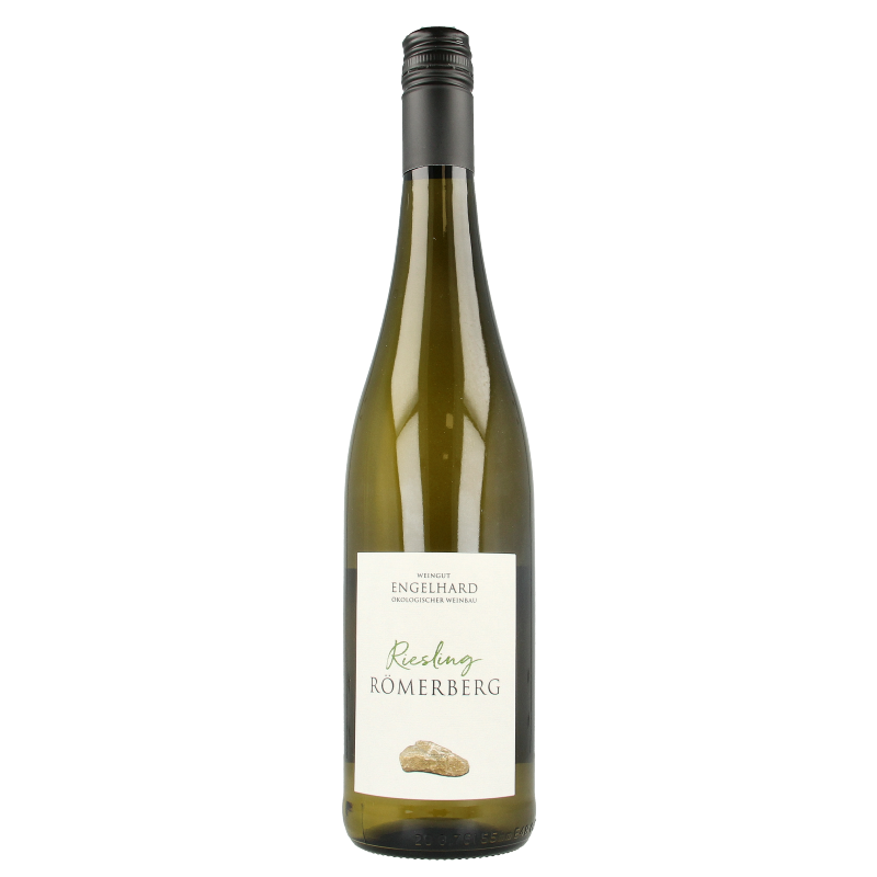 Bottle of Wein Engelhard Riesling Spätlese Trocken Wit organic wine, 750ml, in elegant glass bottle with label detail
