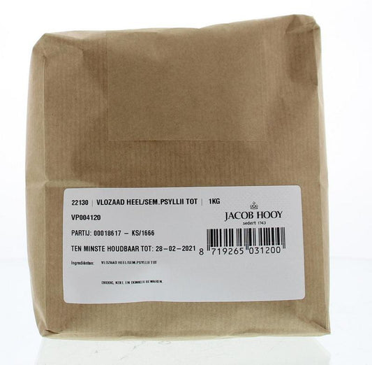 Jacob Hooy Vlozaad heel 1kg, herbal salt and meal mix in a large package, used for cooking and seasoning.