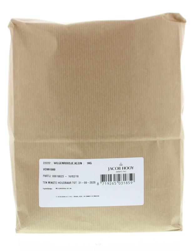 Jacob Hooy Wilgenroosje herb mix in a 1kg bag, part of Kruiden, Zouten en Maaltijdmixen, with fresh dried herbs and floral ingredients