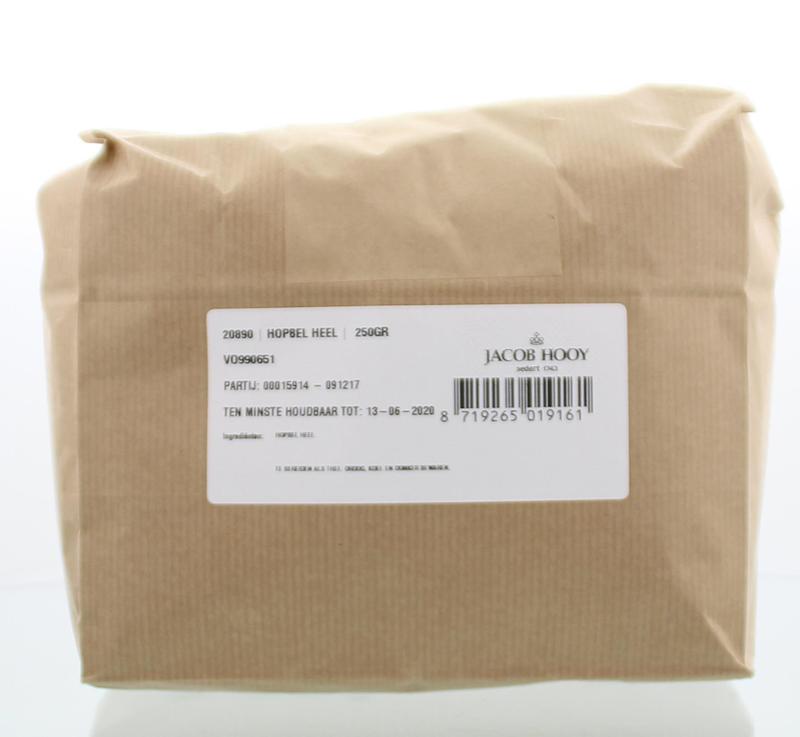 Jacob Hooy Hopbel heel in 250g, a herbal salt blend from kruiden, zouten en maaltijdmixen collection.